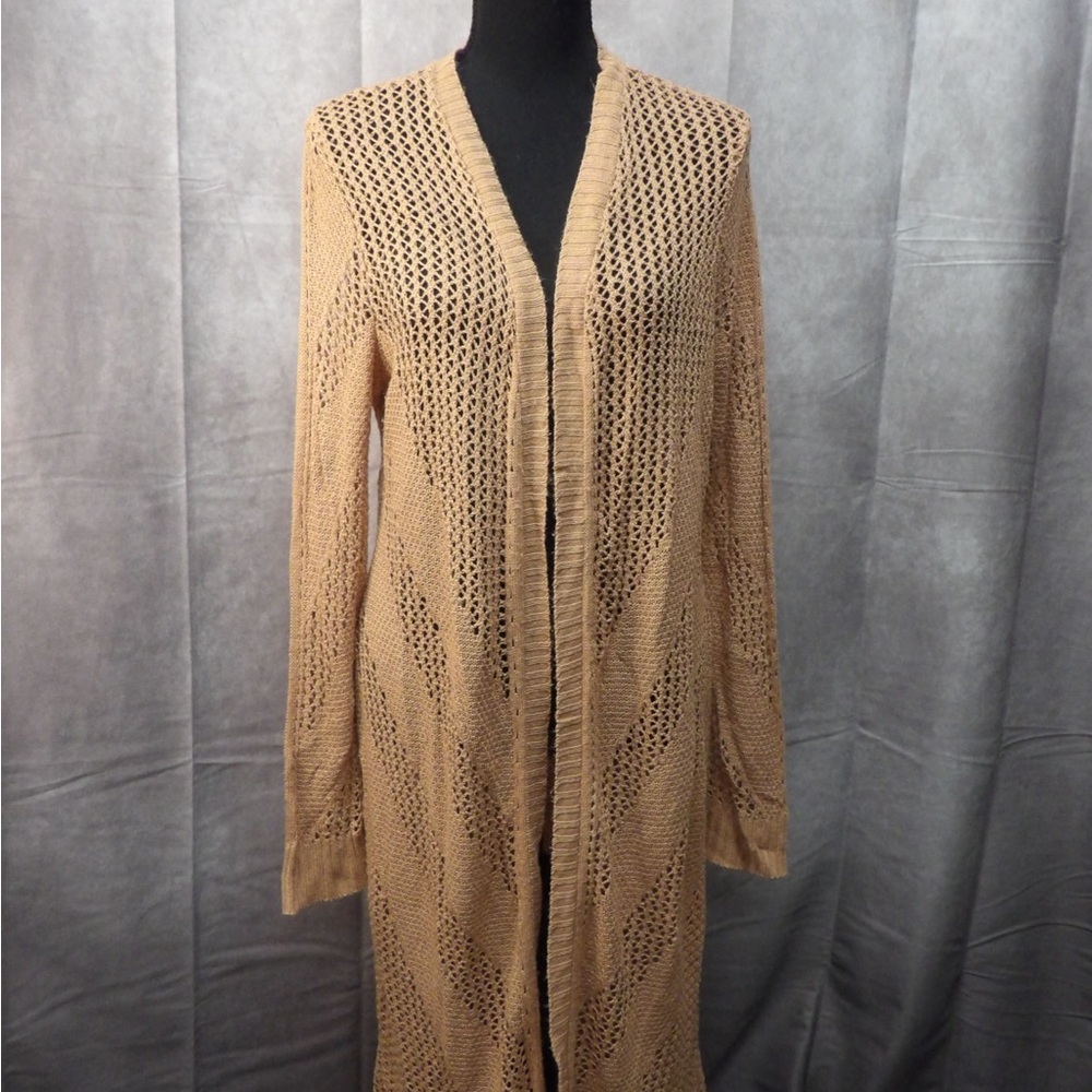 Serendipity open-knit cardigan.